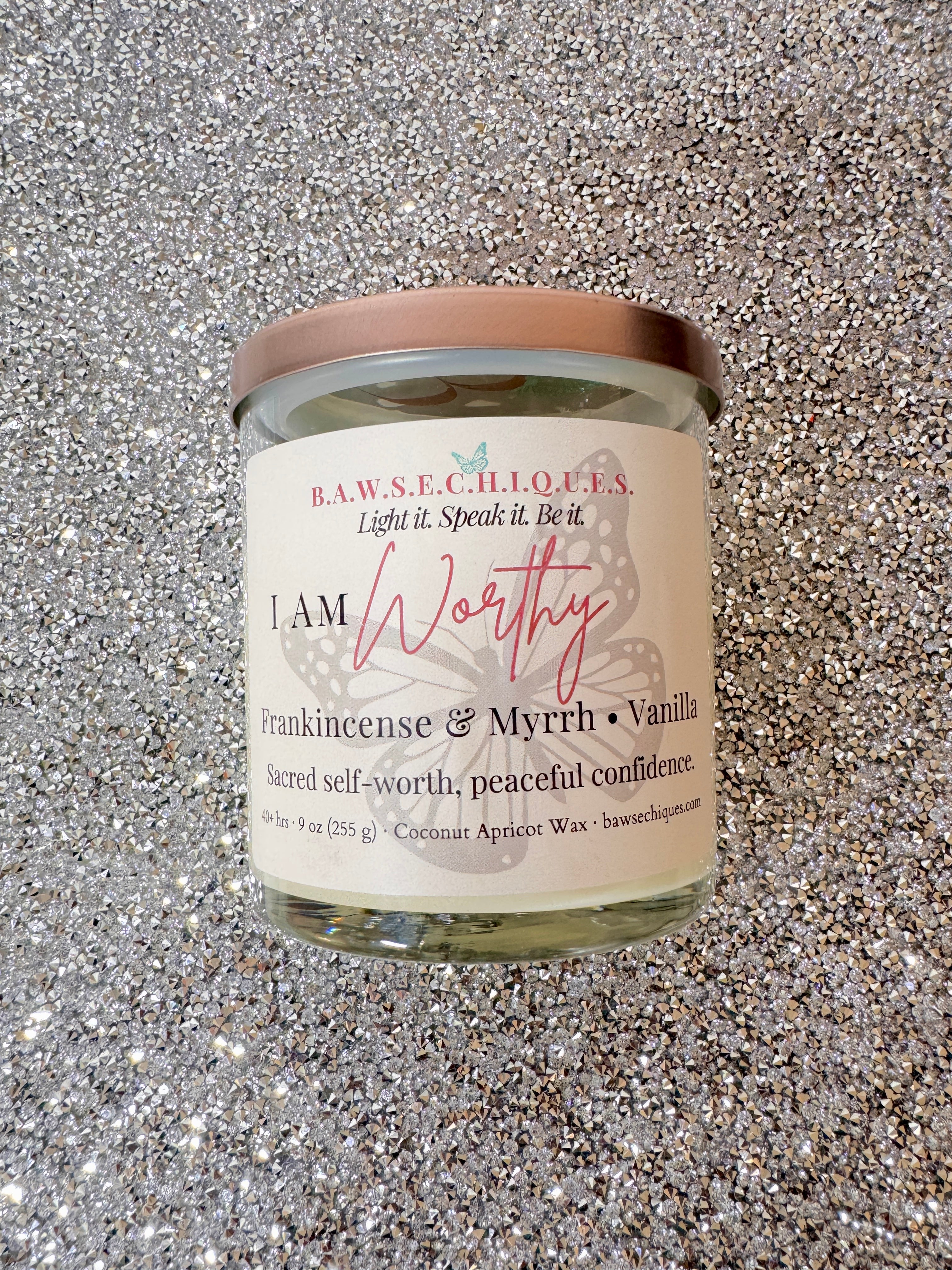 I Am Worthy— Affirmation Candle