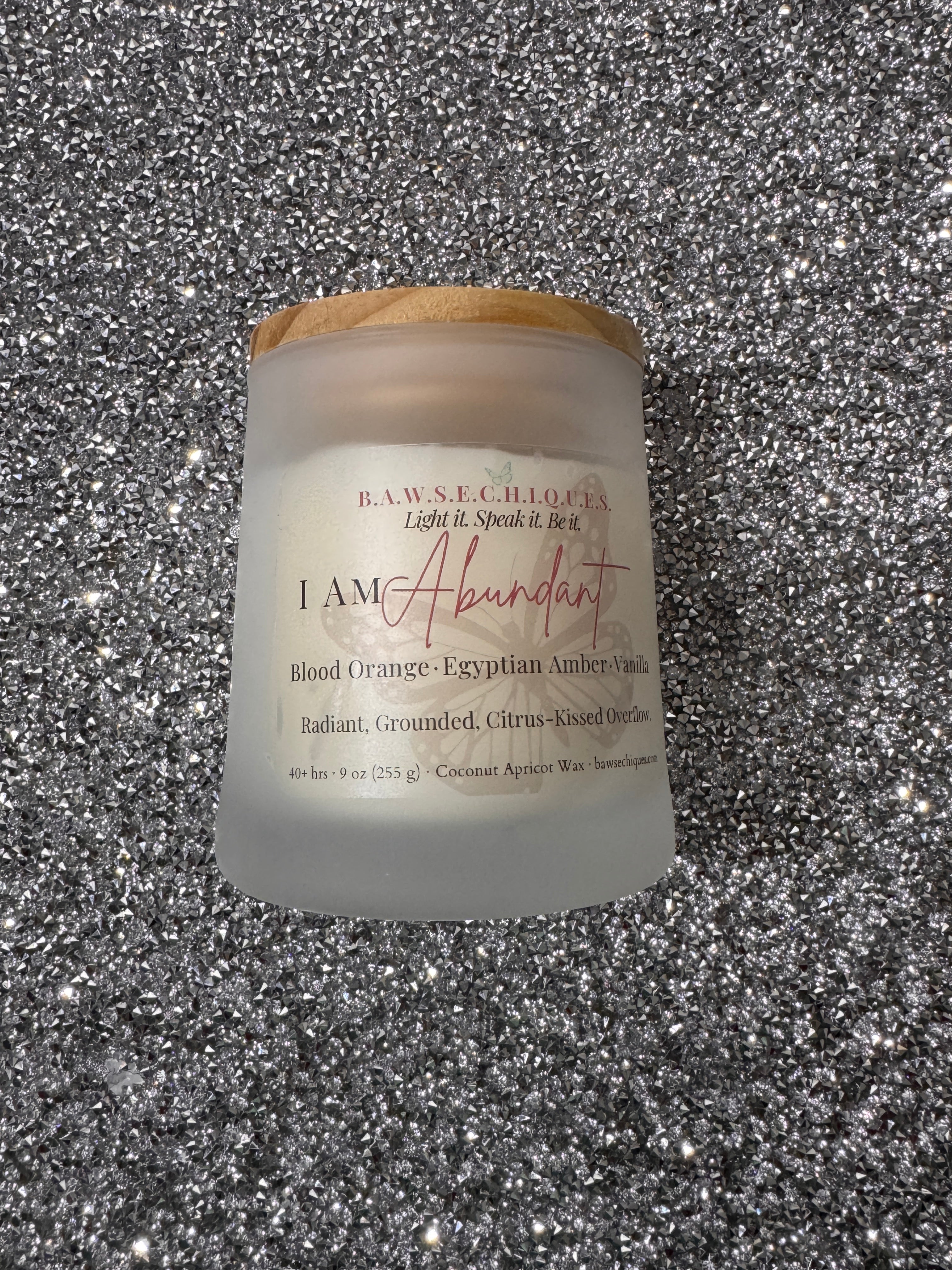 I Am Abundant- Affirmation Candle