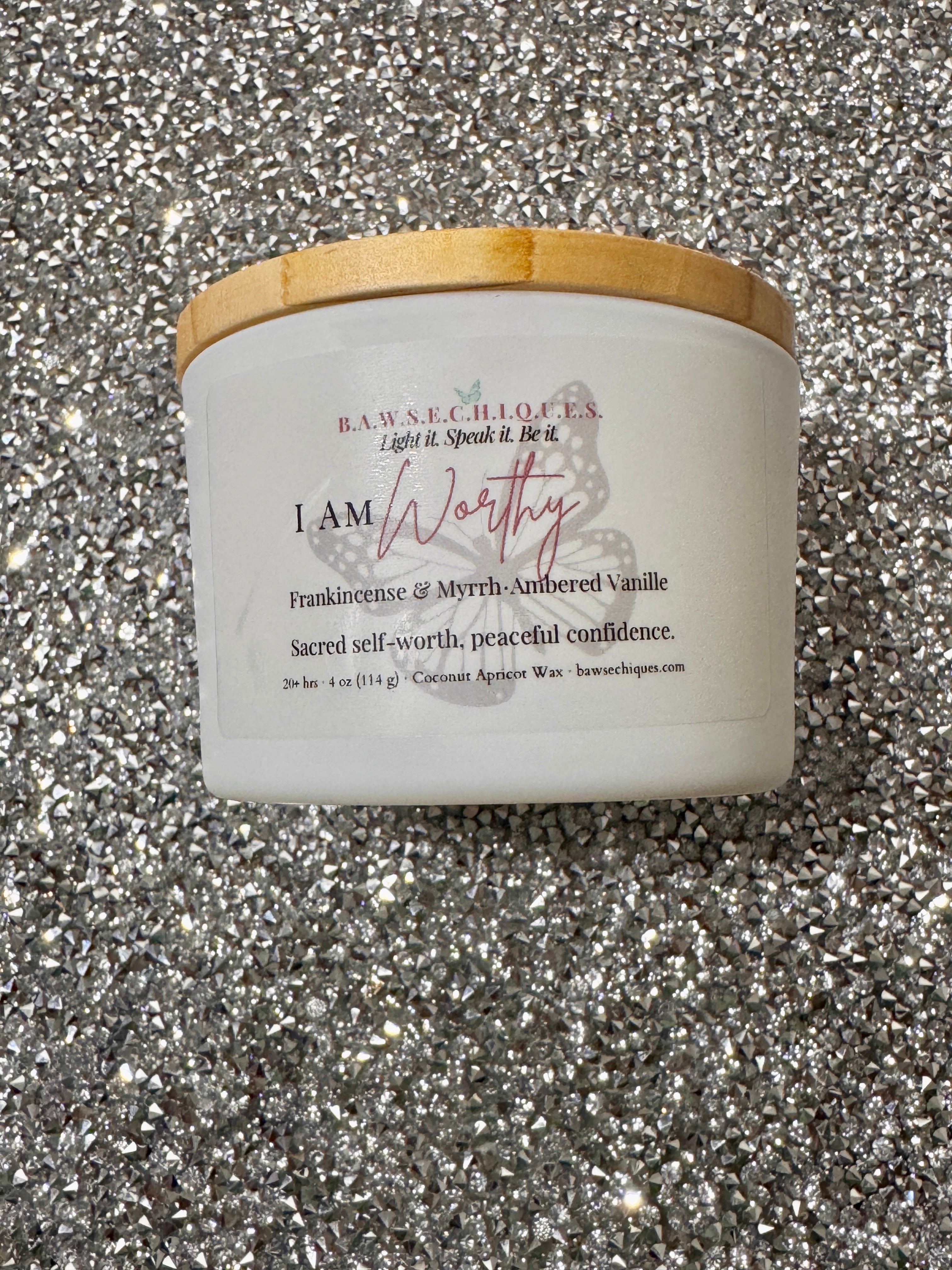 I Am Worthy— Affirmation Candle
