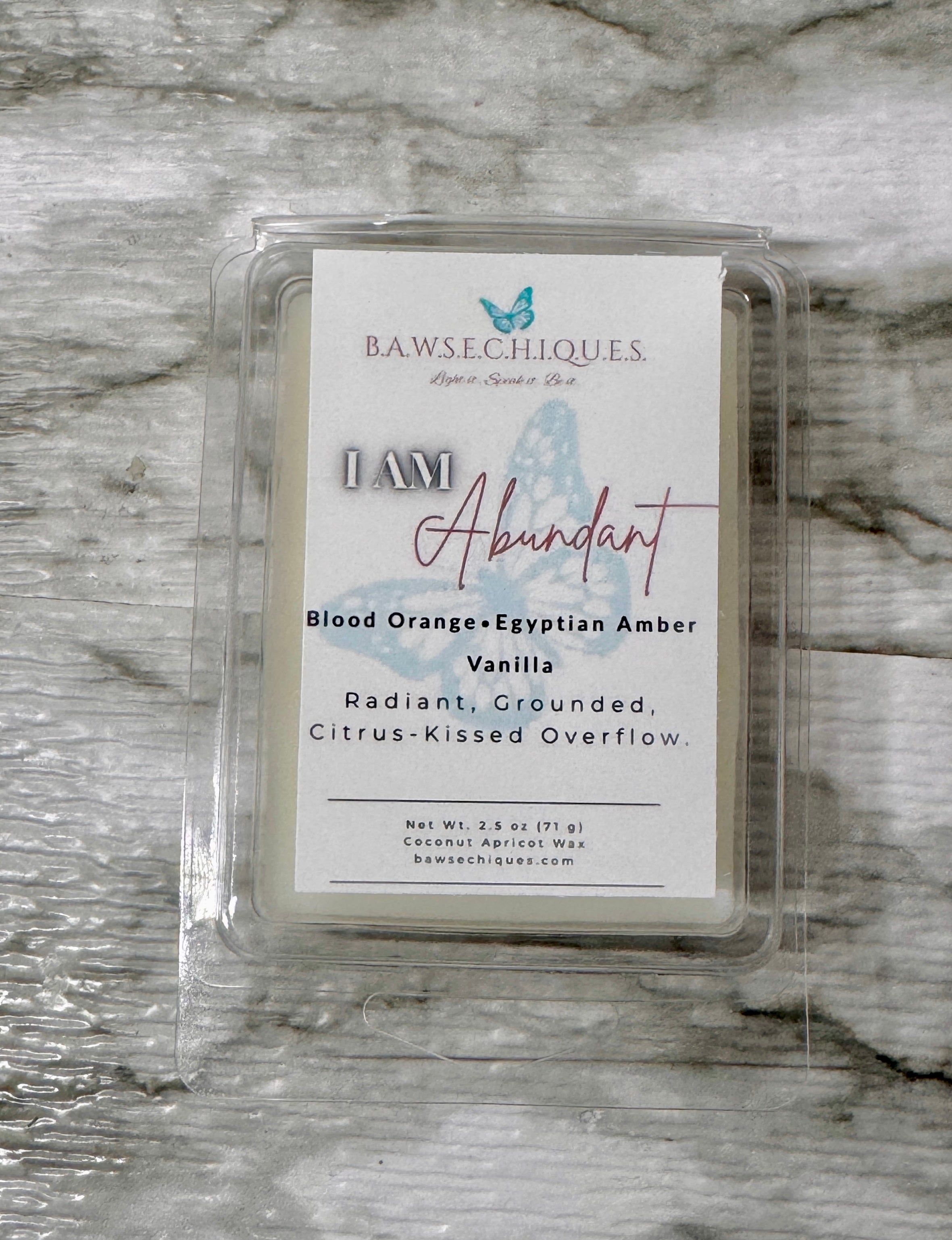 I Am Abundant- Affirmation Candle